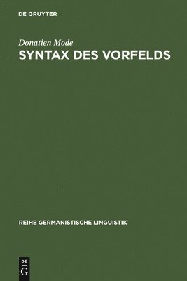 bokomslag Syntax des Vorfelds