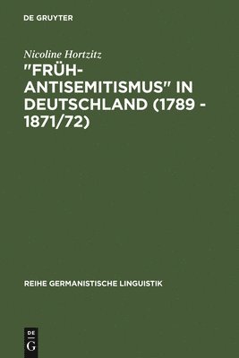 bokomslag &quot;Frh-Antisemitismus&quot; in Deutschland (1789 - 1871/72)