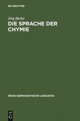 bokomslag Sprache der Chymie