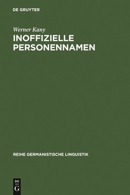 bokomslag Inoffizielle Personennamen