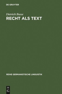 bokomslag Recht als Text