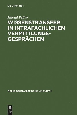 bokomslag Wissenstransfer in intrafachlichen Vermittlungsgesprchen