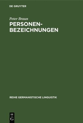 bokomslag Personenbezeichnungen