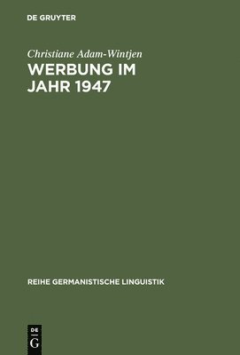 bokomslag Werbung im Jahr 1947