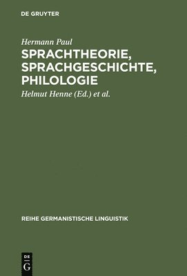 Hermann Paul, Helmut Henne, Jörg Kilian - Sprachtheorie, Sprachgeschichte, Philologie, Inbunden