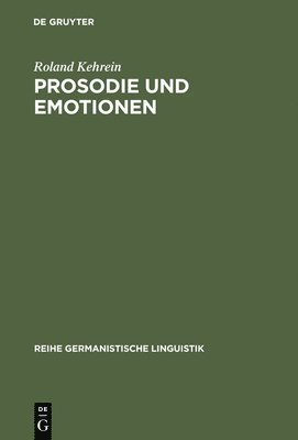 bokomslag Prosodie und Emotionen