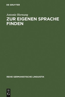 bokomslag Zur Eigenen Sprache Finden