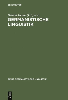 Germanistische Linguistik 1