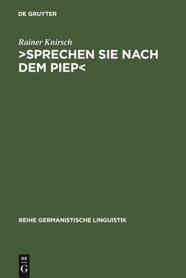 bokomslag >Sprechen Sie nach dem Piep<