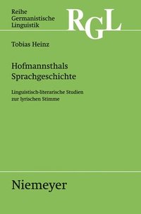 bokomslag Hofmannsthals Sprachgeschichte