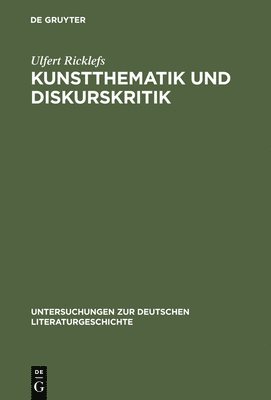 Kunstthematik Und Diskurskritik 1