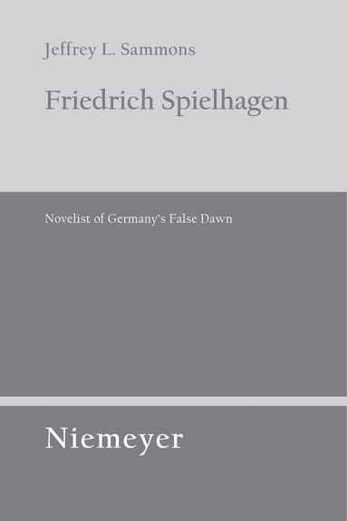 Jeffrey L. Sammons - Friedrich Spielhagen, Häftad