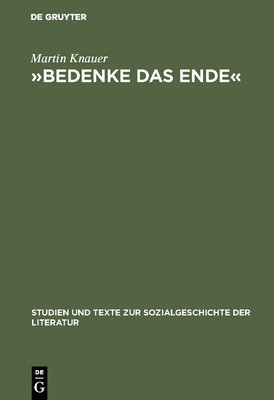 bokomslag »Bedenke Das Ende«