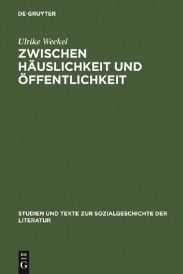 bokomslag Zwischen Huslichkeit und ffentlichkeit