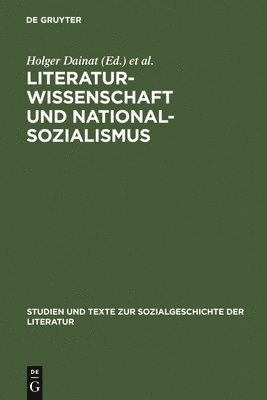 bokomslag Literaturwissenschaft und Nationalsozialismus