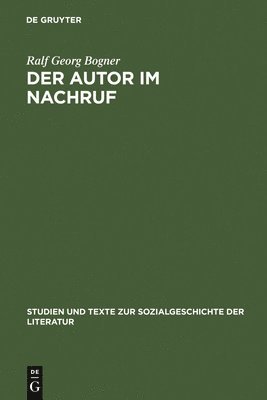 bokomslag Der Autor im Nachruf