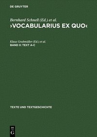 bokomslag &gt;Vocabularius Ex quo