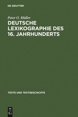 Deutsche Lexikographie des 16. Jahrhunderts 1