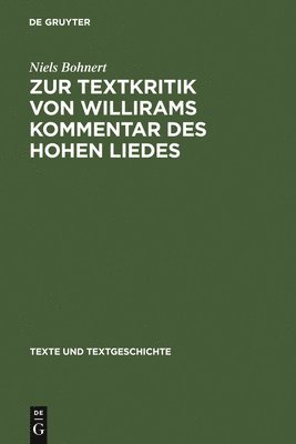 Zur Textkritik Von Willirams Kommentar Des Hohen Liedes 1