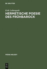 bokomslag Hermetische Poesie Des Frhbarock