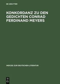 bokomslag Konkordanz Zu Den Gedichten Conrad Ferdinand Meyers