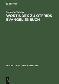 bokomslag Wortindex Zu Otfrids Evangelienbuch