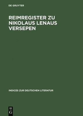 Reimregister Zu Nikolaus Lenaus Versepen 1