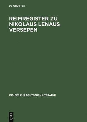 Reimregister Zu Nikolaus Lenaus Versepen