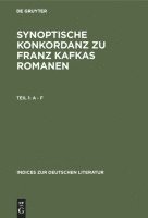 Heinrich P Delfosse, Karl Jürgen Skrodzki, Michael Trauth - Synoptische Konkordanz Zu Franz Kafkas Romanen, Inbunden