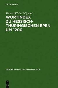 bokomslag Wortindex Zu Hessisch-Thuringischen Epen Um 1200