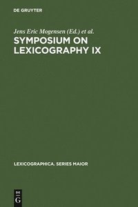 bokomslag Symposium on Lexicography IX
