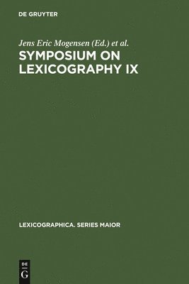 Symposium on Lexicography IX 1