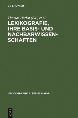 bokomslag Lexikografie, Ihre Basis- Und Nachbarwissenschaften