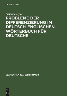 bokomslag Probleme Der Differenzierung Im Deutsch-Englischen Wrterbuch Fr Deutsche