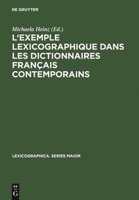 bokomslag L'Exemple Lexicographique Dans Les Dictionnaires Franais Contemporains