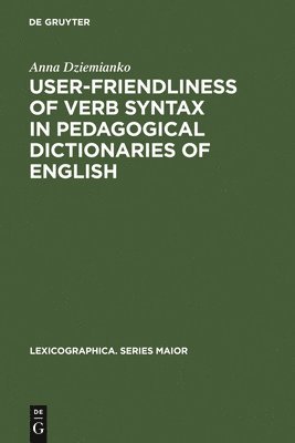 User-friendliness of verb syntax in pedagogical dictionaries of English 1