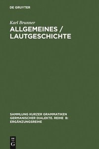 bokomslag Allgemeines / Lautgeschichte