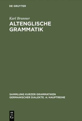 bokomslag Altenglische Grammatik