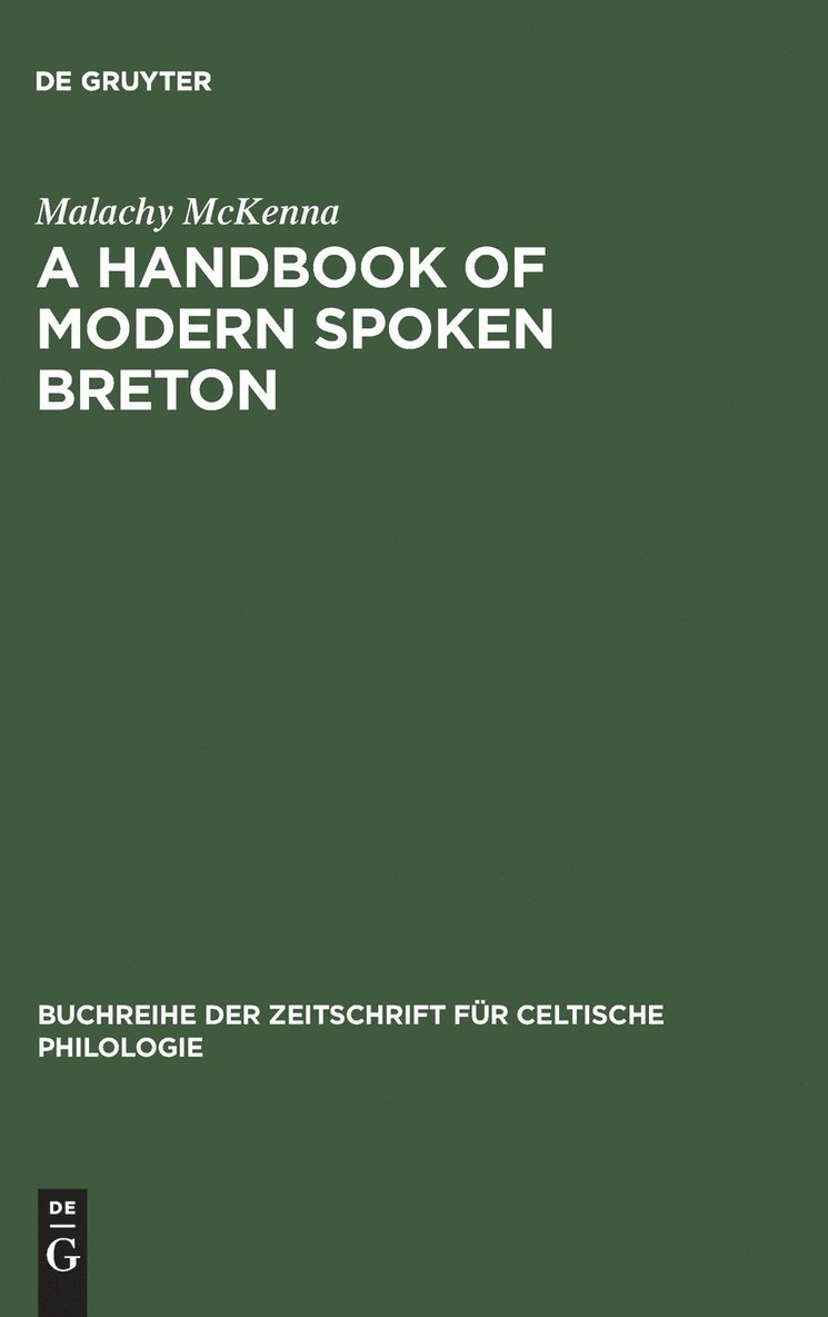 A Handbook of Modern Spoken Breton 1