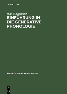 Einfhrung in Die Generative Phonologie 1