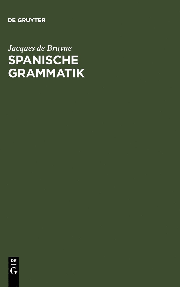 Spanische Grammatik