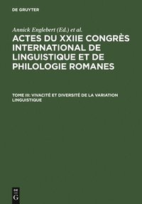 bokomslag Vivacit Et Diversit de la Variation Linguistique