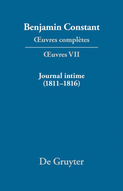 Journal intime (1811–1816). Carnet. Livres de dépenses