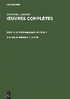 bokomslag OEuvres complètes, I, Correspondance 1774-1792