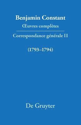 bokomslag OEuvres complètes, II, Correspondance 1793-1794