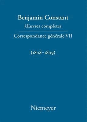 bokomslag Correspondance Gnrale 1808-1809