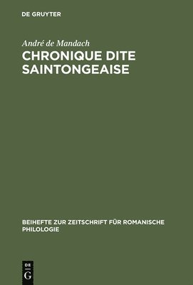 Chronique Dite Saintongeaise 1