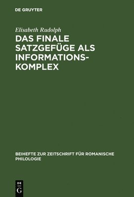 finale Satzgefüge als Informationskomplex