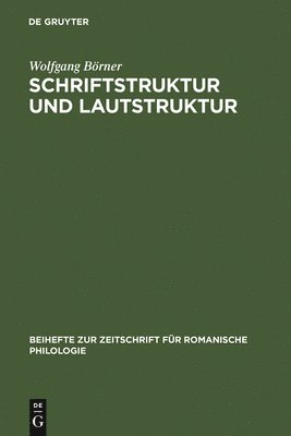 bokomslag Schriftstruktur und Lautstruktur