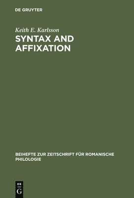 bokomslag Syntax and affixation